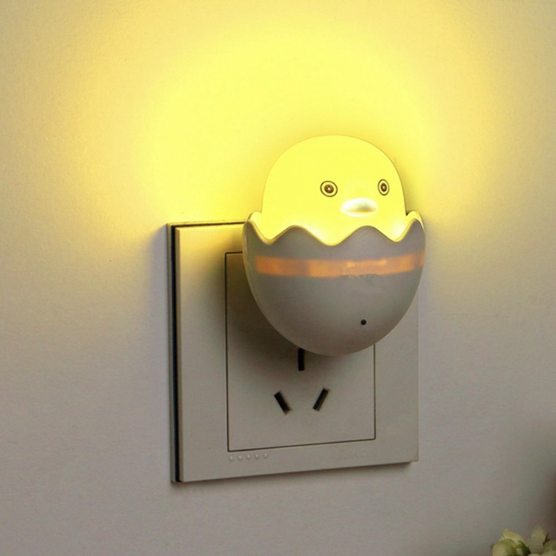 Yellow Duck Egg Shape LED Night Light – Cute Kids Bedside Lamp | Soft Light Decor